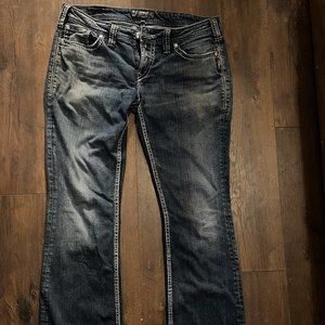 Silver Low rise Jeans Size W33 L35